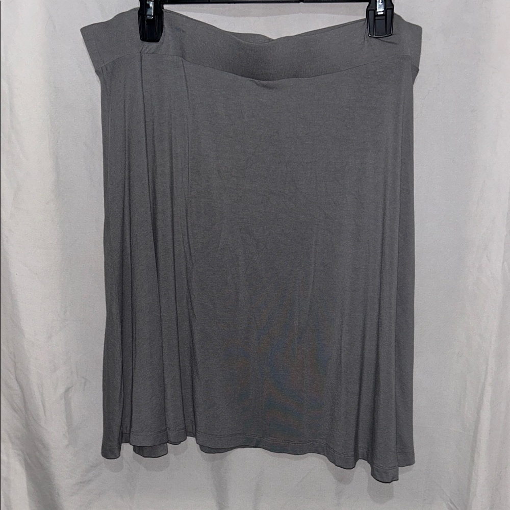 New York & Company Charcoal A-Line Skirt